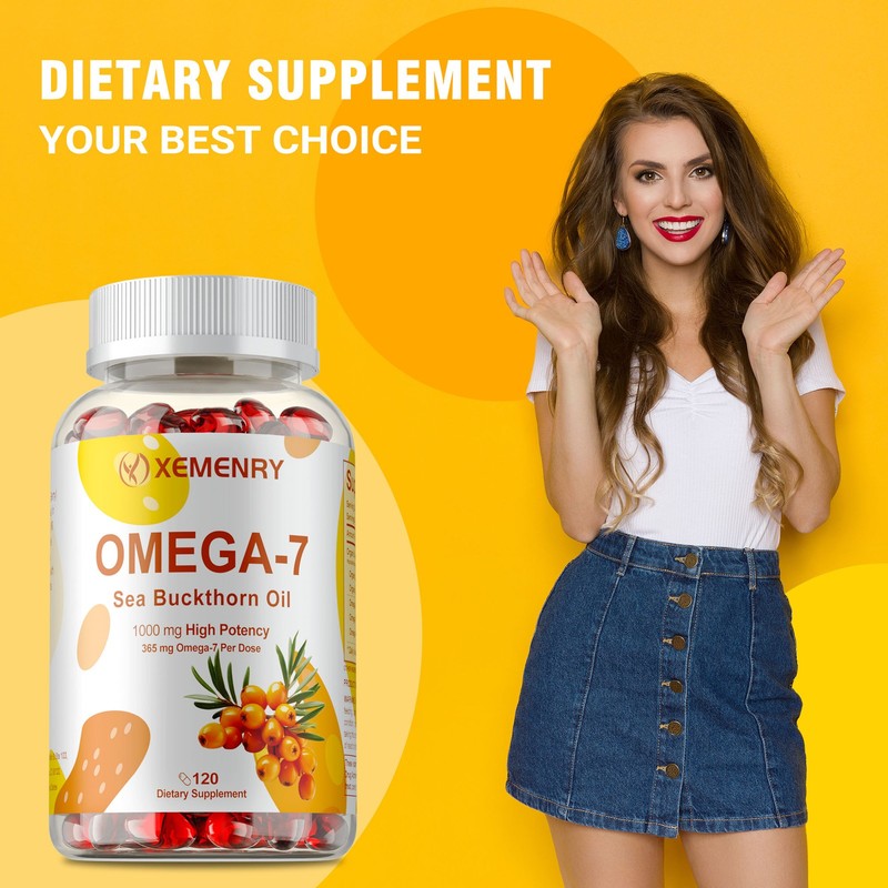 Omega-7 1590mg -Sea Buckthorn Oil - for Hair, Skin, Nail & Cardiovascular Health gallery