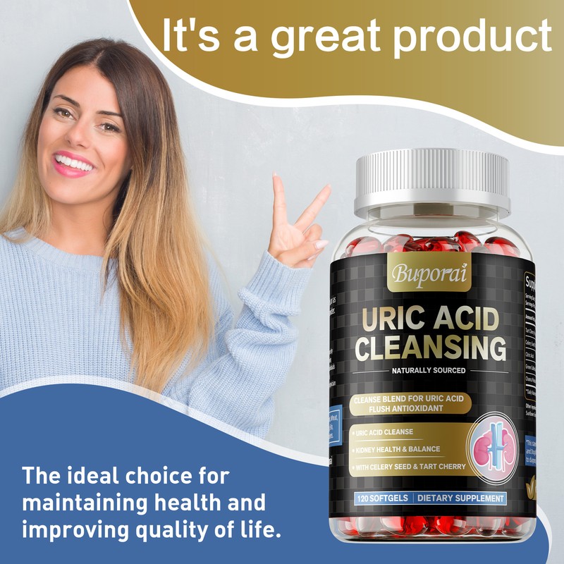 Uric Acid Cleanse - Tart Cherry, Citric Acid - Kidney Health, Detox & Cleanse gallery