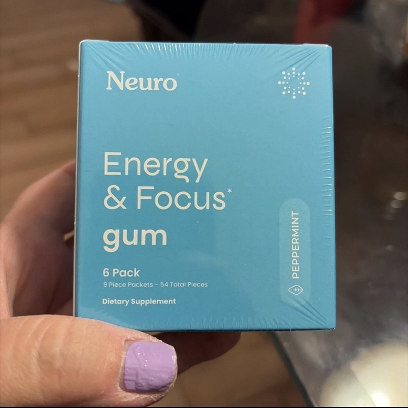 Neuro Energy Caffeine Gum/Mints for Energy & Focus – Sugar-Free with L theanine