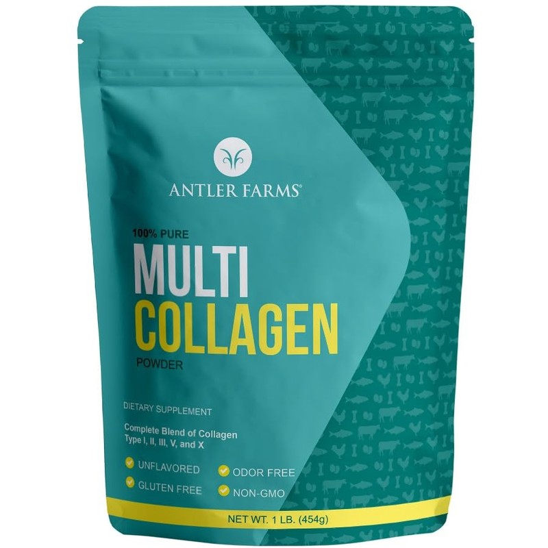 – Multi Collagen Protein Powder – 5 Types (I, II, III, V, and X) 100% Pure Hy…