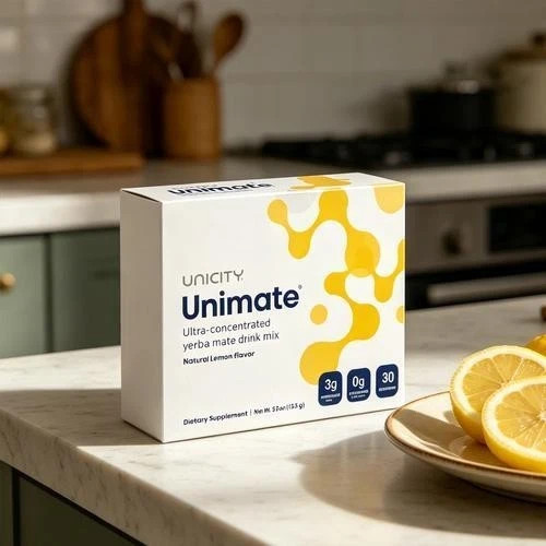Unicity Unimate Natural Lemon Flavor Packs 30 Counts Exp 08/2027 Free Shipping gallery