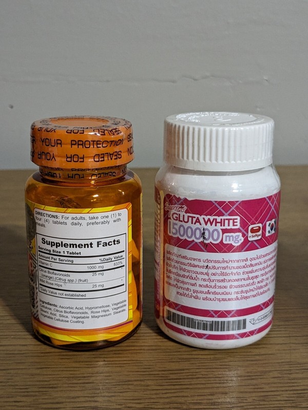 Authentic Acorbic Vitamin C- 1000mg And Supreme Gluta White Softgels. 1 Pc Each gallery