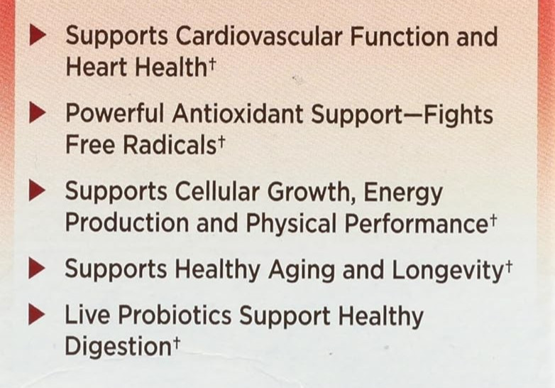 Garden of Life RAW CoQ10 200mg Vegan Capsules 60ct x 2pk Sealed BB 08/2026 gallery