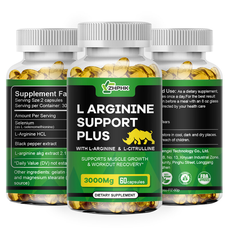 L-Arginine 60 Capsules 3000mg Nitric Oxide Muscle Strength EXTRA STRENGTH gallery