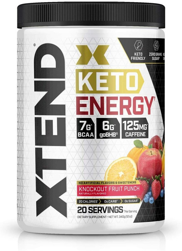 Xtend Keto Energy – Keto & BCAA – 20 Servings – Fruit Punch *FULL OPEN CAN SALE*