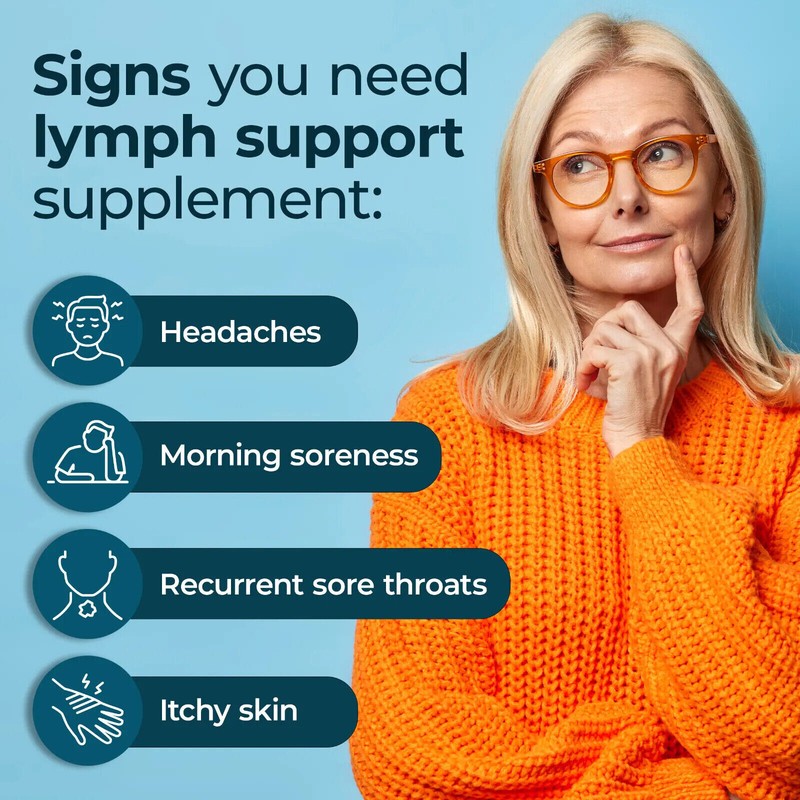 LYMPH SYSTEM Support,Detox and Cleanse Support. Vegan Supplement CAPSULES gallery