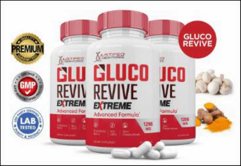 3-Pk Official Gluco Revive Extreme 1295MG Advanced Glycogen Support 180 Pills