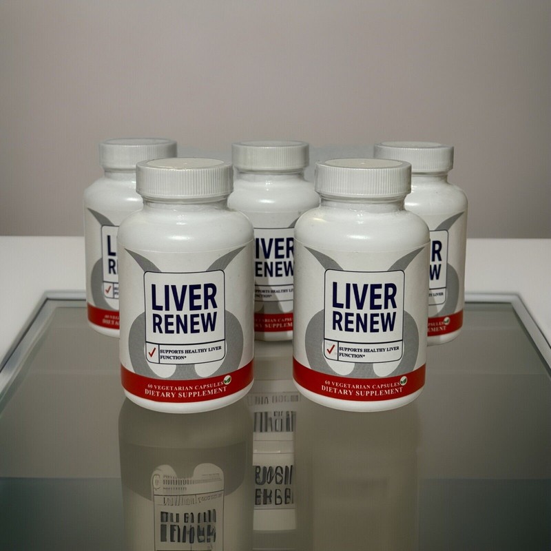 5 Bottles #1 Liver Renew, Vegan Dietary Supplements Artichoke 300 Caps Exp 4/27