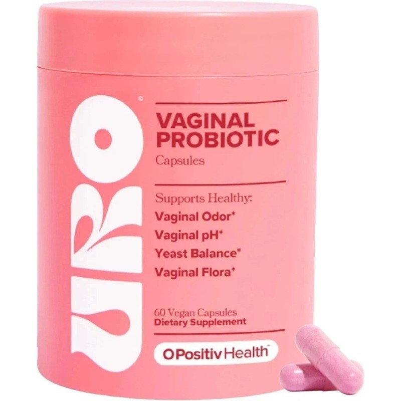 URO O Positiv Vaginal Probiotics Prebiotic 60 ct,for Women pH Balance