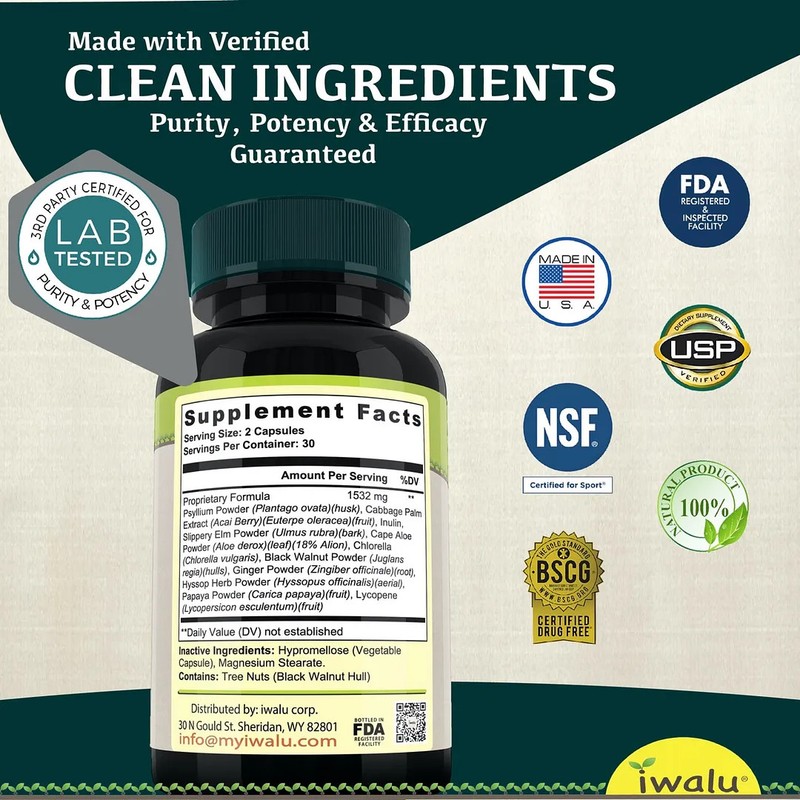 Slippery Elm | Best Supplement Capsule Pill Men Women FREE SHIP gallery