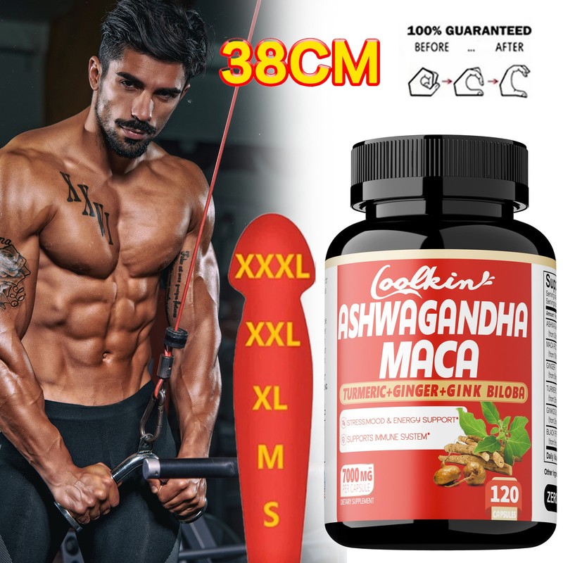 Ashwagandha & Maca 7000mg - Men's Health,Testosterone Booster,Energy & Endurance