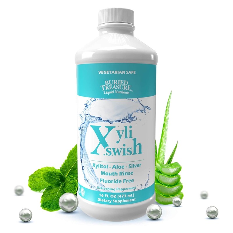 Buried Treasure XyliSwish 16 oz, Mouth Rinse – 48 servings