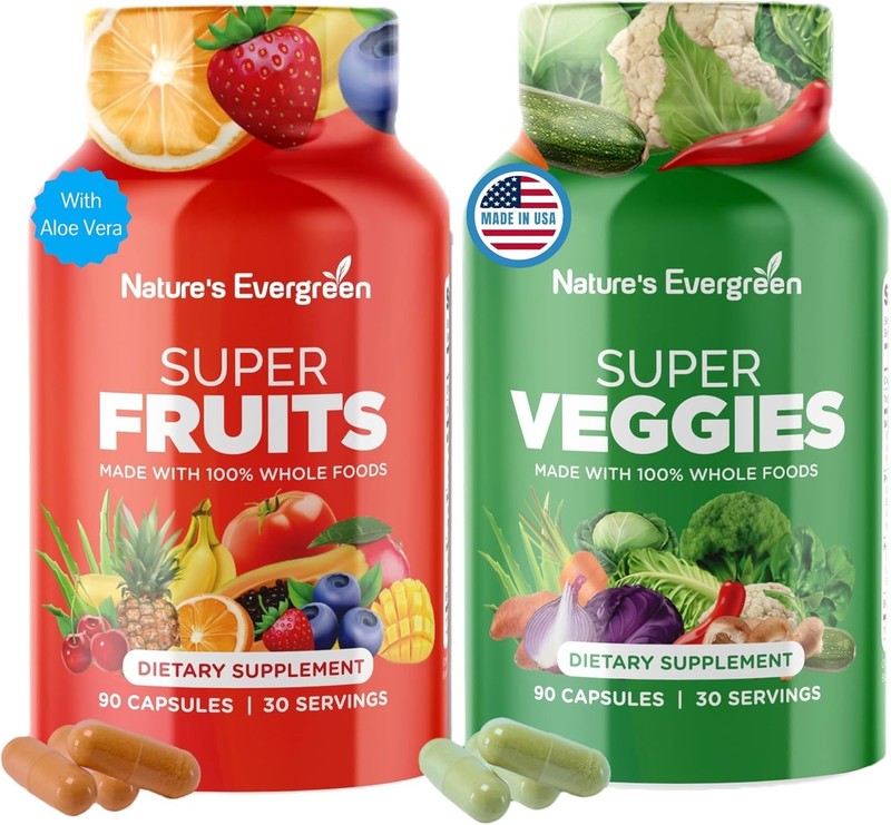 Fruits and Veggies, Vegetables Supplement Balance of Daily Nature (Pack of 2)