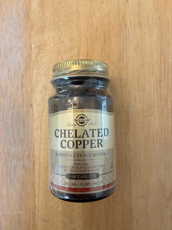 Solgar Highly Bioavailable Chelated Copper 100 Tablets for Skin, Nail & Hair