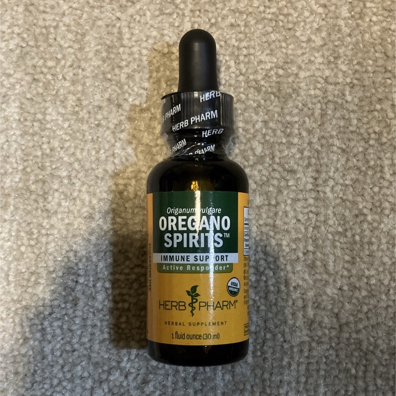 Herb Pharm Oregano Spirits Liquid Extract Immune Support 1 fl oz Organic GF