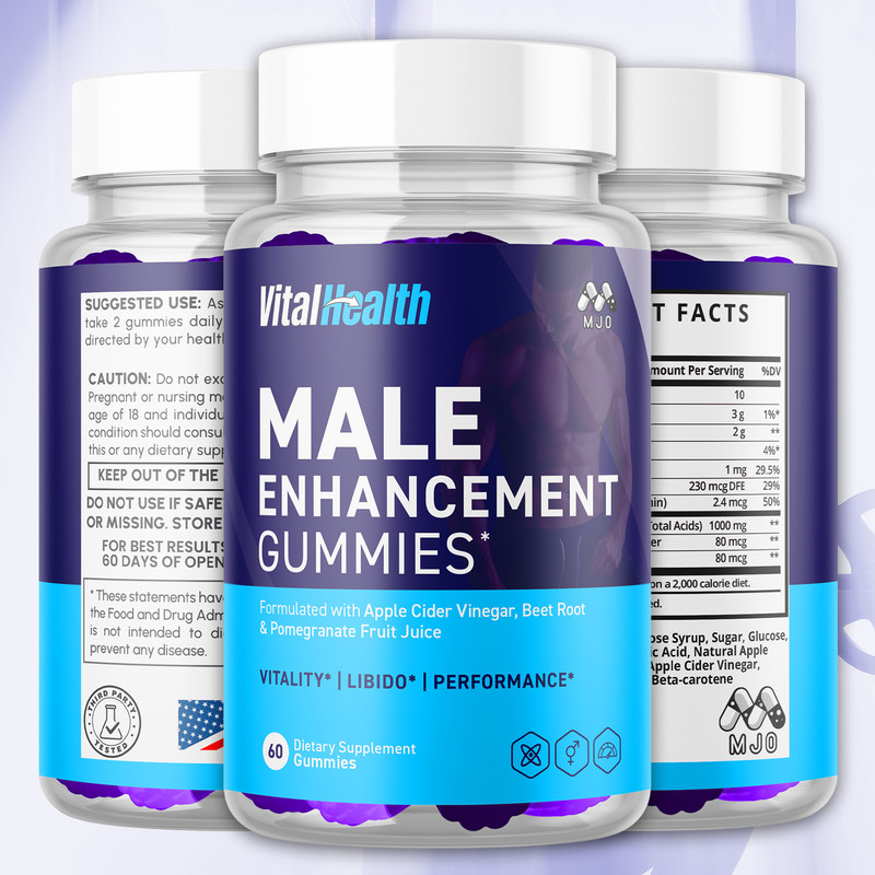 (1 Pack) Vital Health Male Gummys Advanced Max Formula VitalHealth 60 Gummies gallery