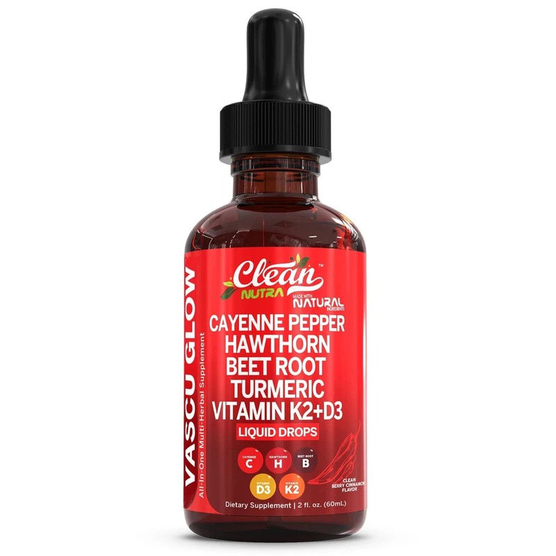 LUXRY NEW Clean Nutra Cayenne Pepper Supplement Liquid Drops + Hawthorn Berry gallery