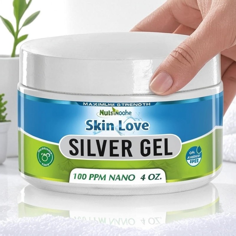 Nutrinoche Nano Silver Gel - Advanced Colloidal Silver Skin Creamp (PACK OF 2) gallery