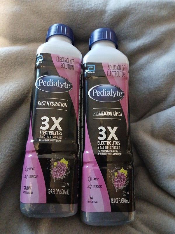 Pedialyte – Electrolyte Solution – Grape – 2 Pack Bundle – 16.9 FL oz.