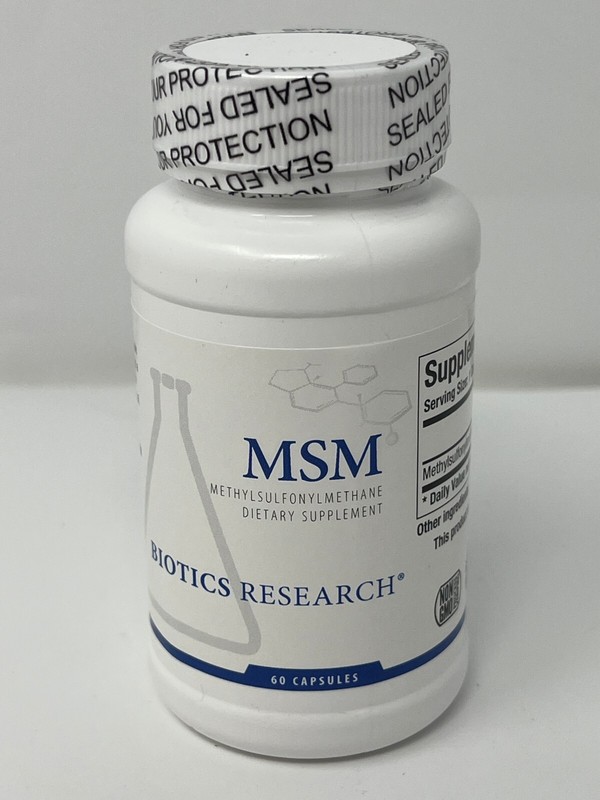Biotics Research MSM Methylsulfonylmethane Dietary Supplement 60 Caps