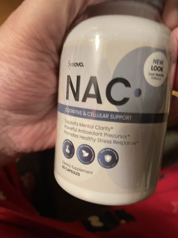 Synova NAC N-Acetyl-L-Cysteine 1200mg Vegetarian Capsules 60 Cognitive Support gallery