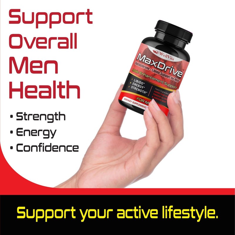 Best Testosterone Booster for Men | Libido & Energy Pills for Male Vitality-60ct gallery