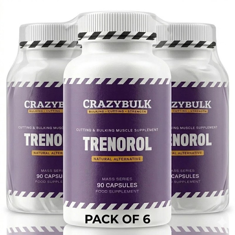 CrazyBulk TRENOROL Cutting Muscle Strength Crazy Bulk – 90 Capsules, Pack of 6