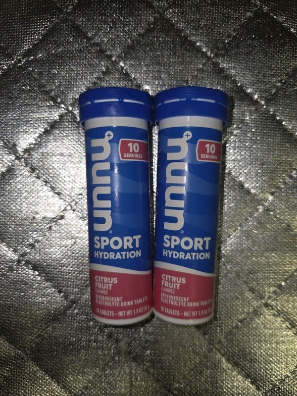 Nuun Sport Hydration Electrolyte Level 2 Citrus Fruit 10 Tablets Lot Of 2