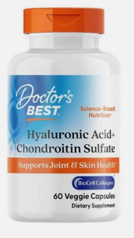 Doctor's Best Hyaluronic Acid Plus Chondroitin Sulfate With Biocell EXP 06/2027