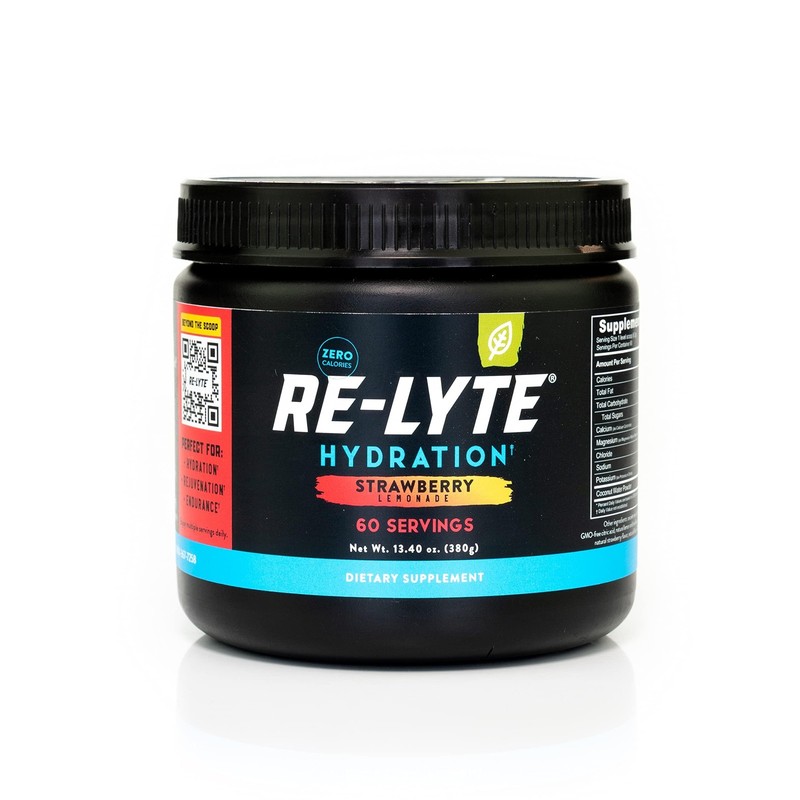 Electrolyte Powder Mix Strawberry Lemonade 13.4oz REDMOND Re Lyte