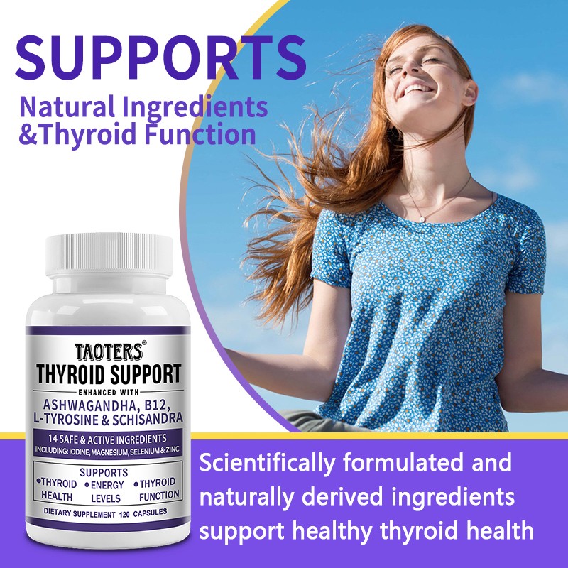 Thyroid Support With Iodine Boost Energy Metabolism Weight Loss 120 Capsules gallery