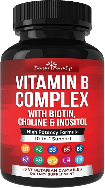 Super B Complex Vitamins – All B Vitamins Including B12, B1, B2, B3, B5, B6, …