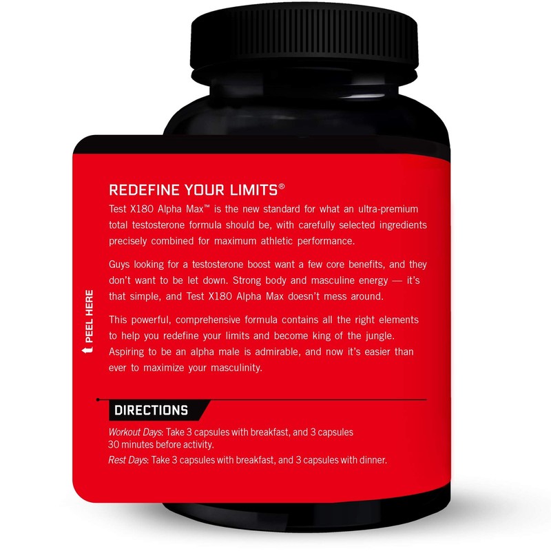 Force Factor Test X180 Alpha Testosterone Booster 180ct gallery