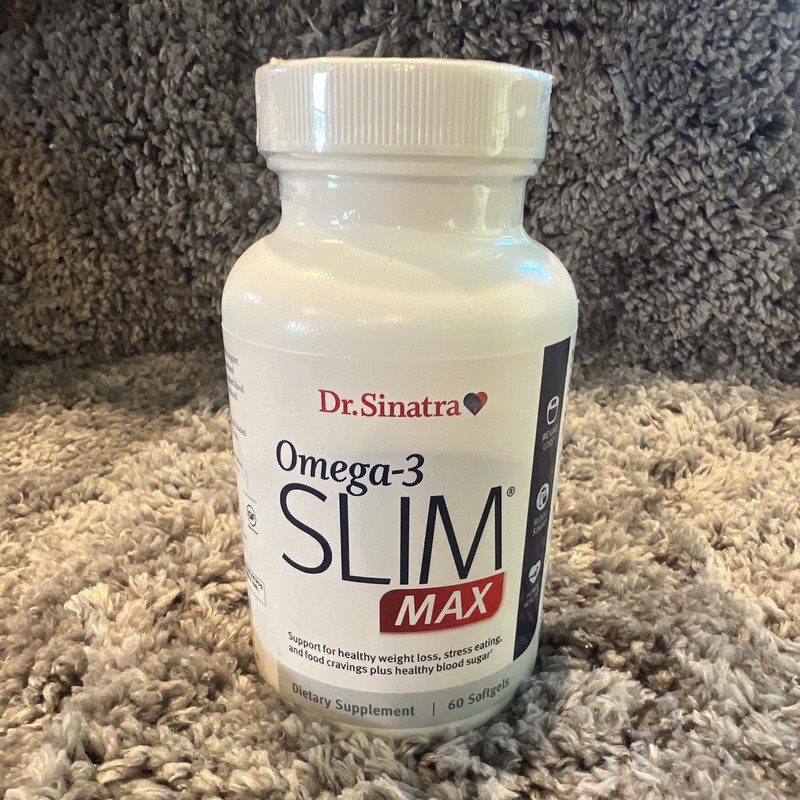 Dr. Sinatra Omega-3 SLIM MAX Weight Loss Gluten Free Softgels 60 Count