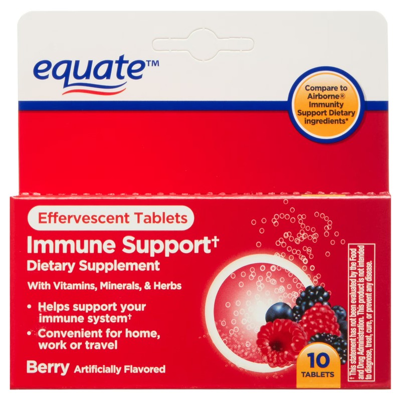Equate Immune Support Dietary Supplement- Berry- 10 Count