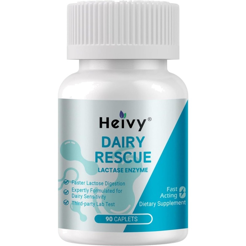 90 Count Lactase Enzyme for Fast Acting Dairy Relief – Suitable for All Ages