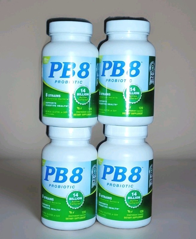 Nutrition Now Pb 8 Probiotic Supplement 4 Bottles 120 Count Each Total Of 480