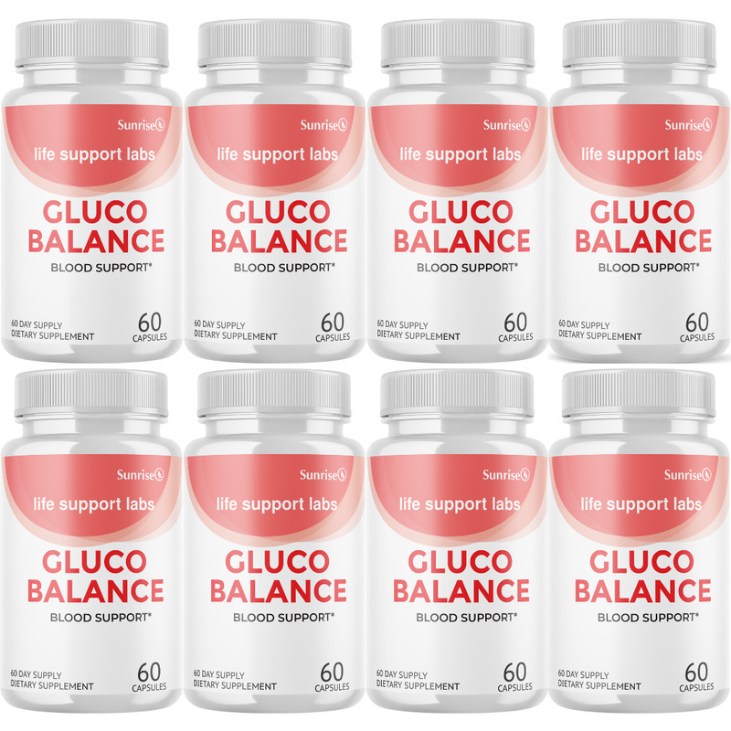Life Support Labs Blood Balance Support, (8 Pack) Official Gluco Balance