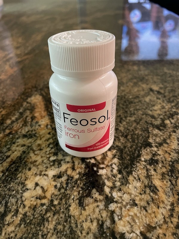 Feosol Ferrous Sulfate High Potency Iron 120 Tablets Exp 02/2025 SEALED