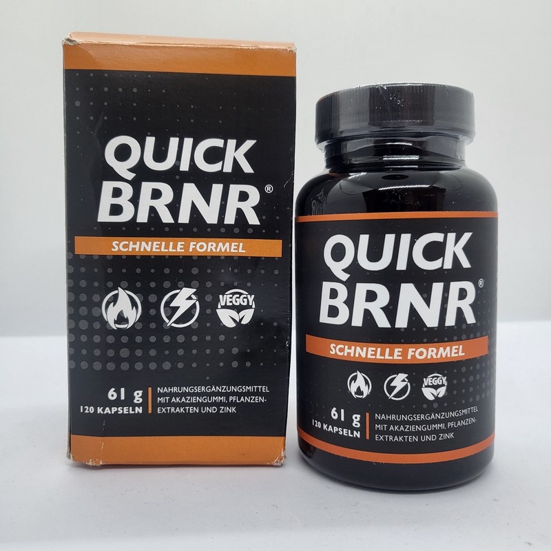 Quick BRNR – 120 Veggie Capsules (61g) – Premium Metabolism & Energy Supplement