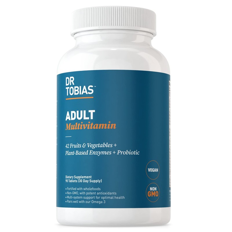 Dr. Tobias Adult Multivitamin Supplement, Made with 42 Fruits & Vegetables,