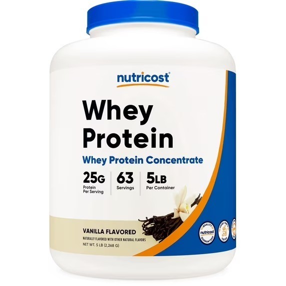 Nutricost Whey Protein Concentrate (Vanilla) 5 LBS – New – Free SHIPPING!!!