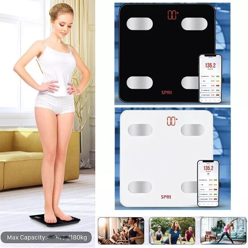 Bathroom Scale with Backlit LCD Display Digital Body Weight Scale Max:400lb gallery