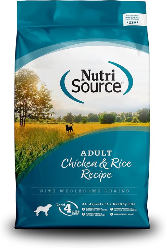 Tuffy’s Nutrisource Chicken and Rice Formula Breed Dry Adult Food 30 lb Bag-Sing