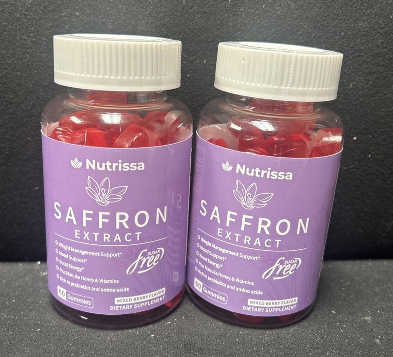 Saffron Supplements Gummies 100mg – 100 Pure Saffron Extract with Magnesium