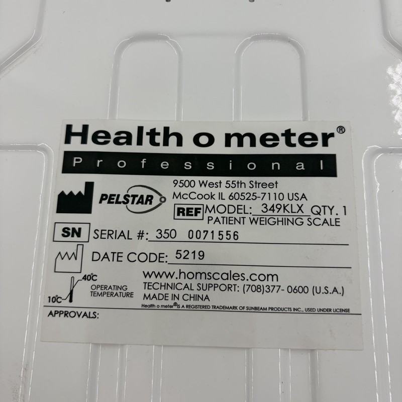 Health O Meter 349KLX Professional Medical Digital Scale Remote Display 400lb Cl gallery