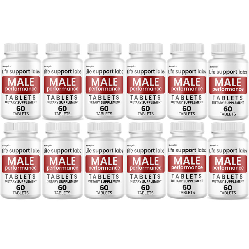 Life Support Labs Male Performance Supplement,(12 Bottles)Genuine Energy Support