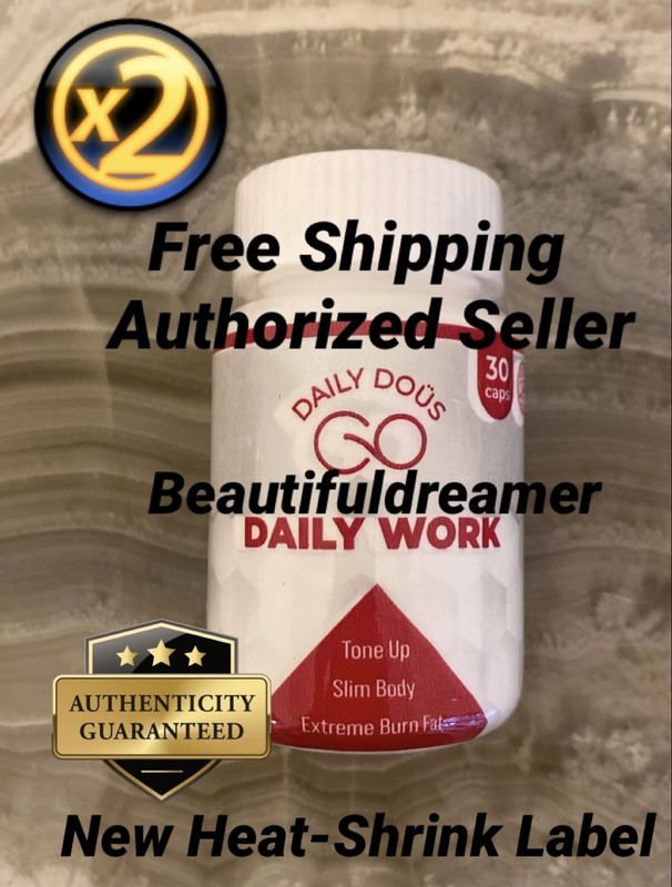 2 Bottles *** Daily Work Pills *** Brand New and Sealed *** by Daily Dous