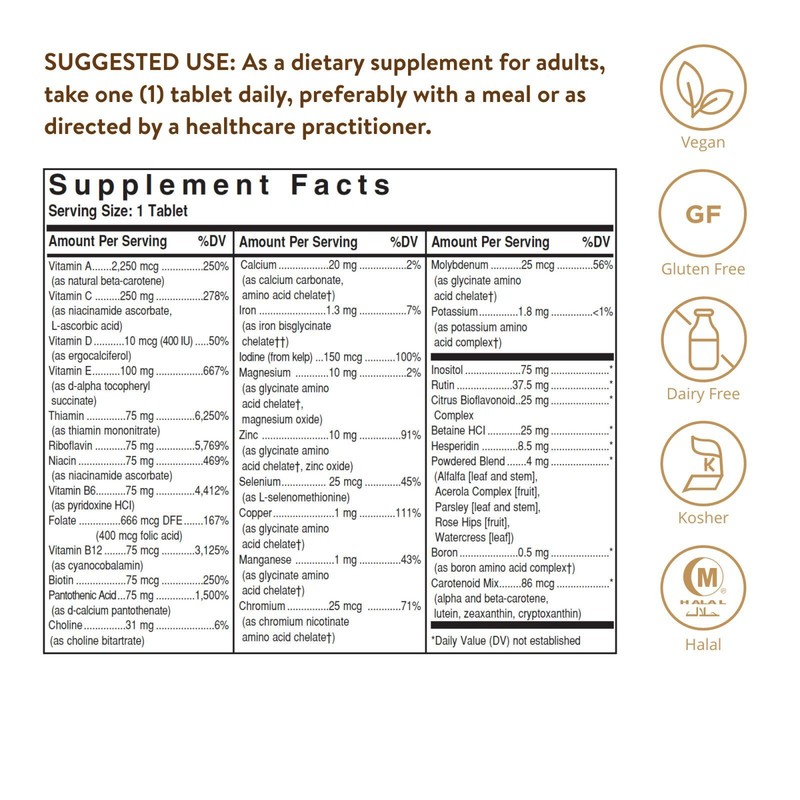 Solgar Formula VM-75 180 Tablets, Multivitamin with Chelated Minerals gallery