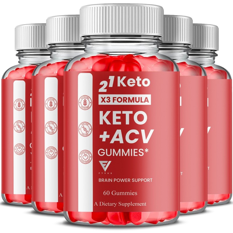 (5 Pack) 21 Keto ACV Gummy, 21Keto Support Supplement (300 Gummies)